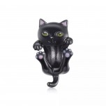 Talisman argint black Kitty